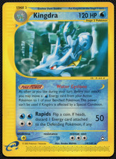 Pokémon TCG Kingdra Rare Non Holo 19/147 Aqaupolis 2002 Light Play