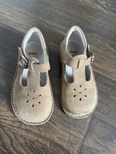 L'Amour girls Mary Jane Leather Brown Buckle Shoes Size 9