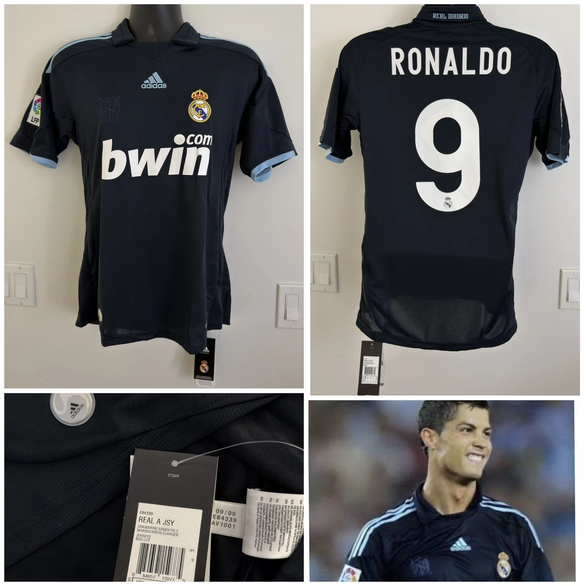 Preços baixos em Real Madrid Black International Club Camisas de