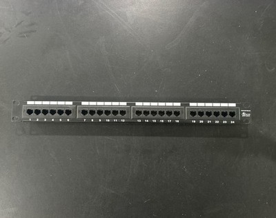 Monoprice Cat6 24-Port Patch Panel 110 Punch Down Rack Mount RJ45