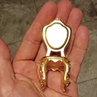 💎 RARE VINTAGE BULOVA GOLD METAL CHAIR CLOCK HIGHLY VALUABLE COLLECTOR PIECE 💎 — photo 8