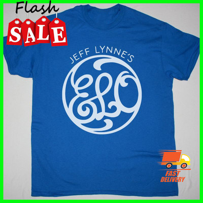 NEW JEFF LYNNE'S ELO ELECTRIC LIGHT ORCHESTRA LOGO Classic Blue Shirt CP468