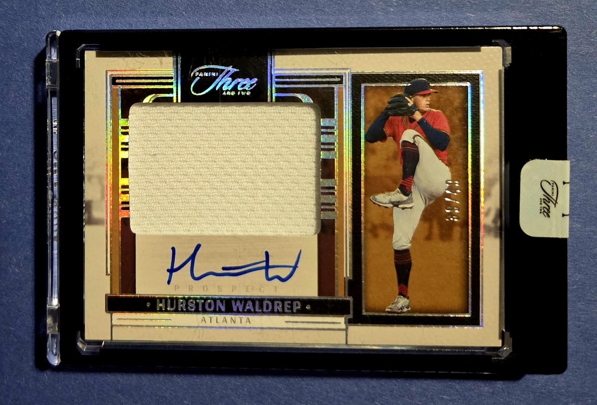 Hurston Waldrep Prospect Jersey Autograph #/49 2024 Panini Three 