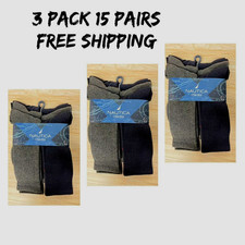 Nautica 3 5-Pair Men's Casual Crew winter Socks Dri-motion Free Shipping