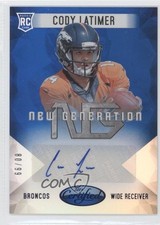 2014 Certified New Generation Mirror Signatures Blue 80/99 Cody Latimer Auto 1j2