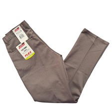 Dickies Mens 30x32 Slim Fit Flat Front Flex Pants Straight Leg Work Trousers