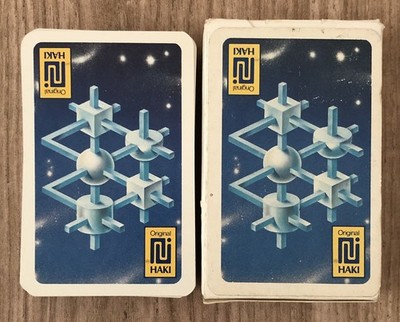 Konvolut Vintage Esselte Obergs Spielkarten Werbung HAKI Original. Kein Joker