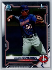 2021 Bowman #BCP-140 Yunior Severino Chrome Prospects *TW