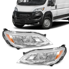 For Dodge Ram Promaster 2023-2026 Halogen Left+Right Headlight Headlamp w/ Bulb