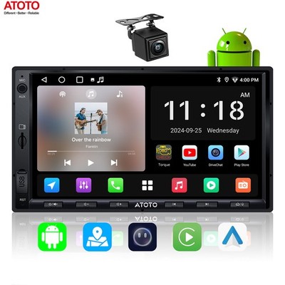 ATOTO Kamera+ Android Wireless CarPlay Android Auto GenAI Autoradio 7'' Bluetooth