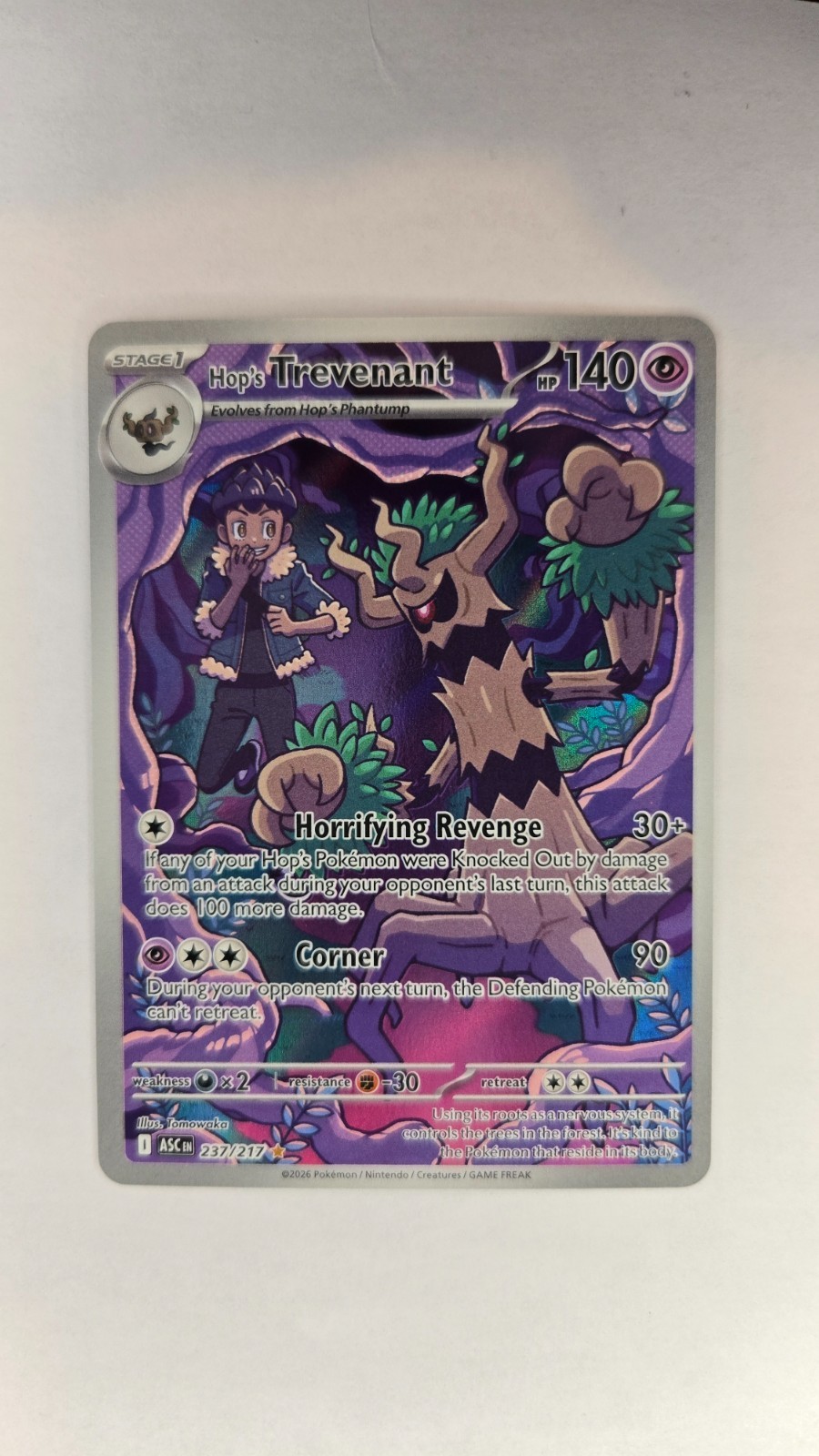 Hop's Trevenant IR 237/217 Ascended Heroes NM Pokémon TCG