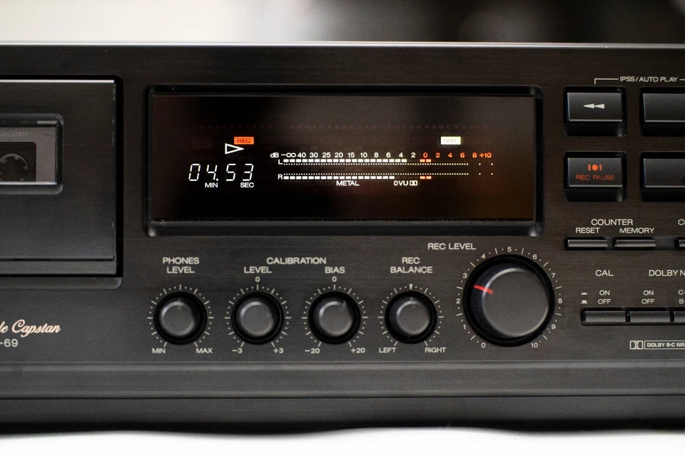 3 Head Cassette Deck AKAI GX-69, Tapedeck, muy raro - Imagen 4 de 4