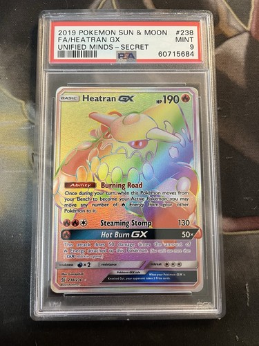 Heatran-GX graded PSA 9 for sale on eBay