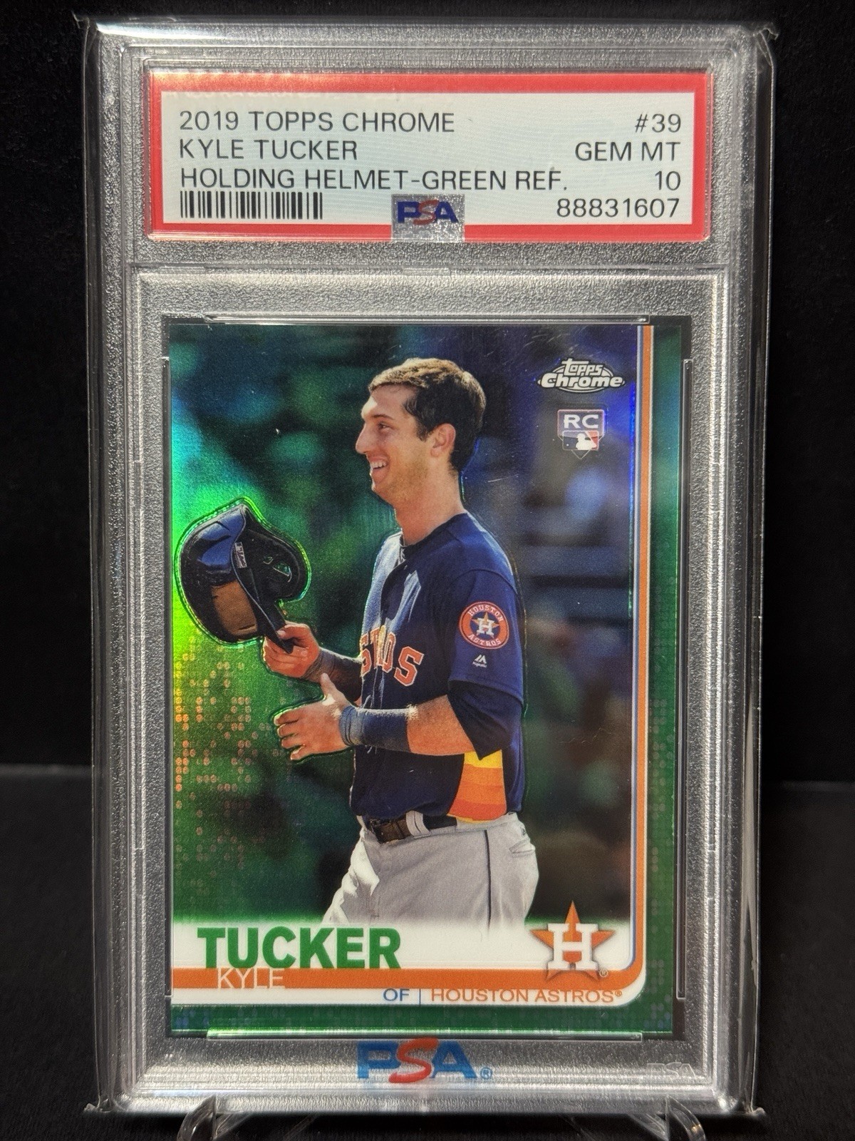 2019 Topps Chrome Green Refractor /99 Photo Variation Kyle Tucker #39 PSA 10