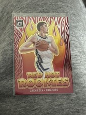 2024-25 Panini Donruss Optic - Red Hot Rookies Zach Edey #4 Holo Prizm (RC)