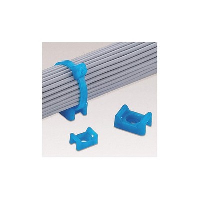 PANDUIT TM3S8-C76 Cable Tie Base,Saddle,Aqua,Tefzel,PK100 60HM16