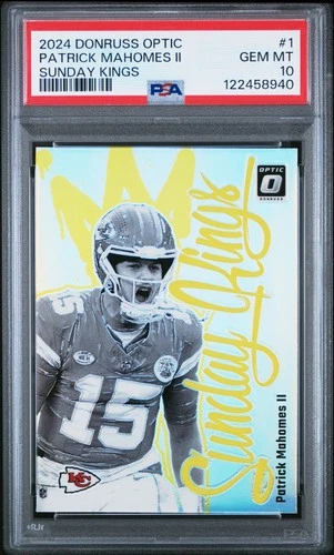 2024 PANINI DONRUSS OPTIC SUNDAY KINGS #1 PATRICK MAHOMES II PSA 10