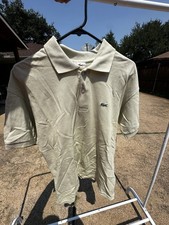 Vtg Chemise Lacoste Polo Shirt Mens Sz L Short Sleeve Button Preppy