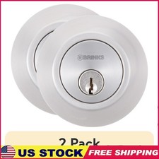 High Security Keyed Single Cylinder Deadbolt Mobile Home Pick Resistant Lock New