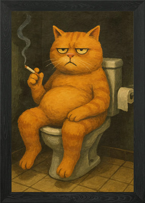 Grumpy Cat s Private Moment Gerahmtes Wandbild Poster Leinwanddruck Bild