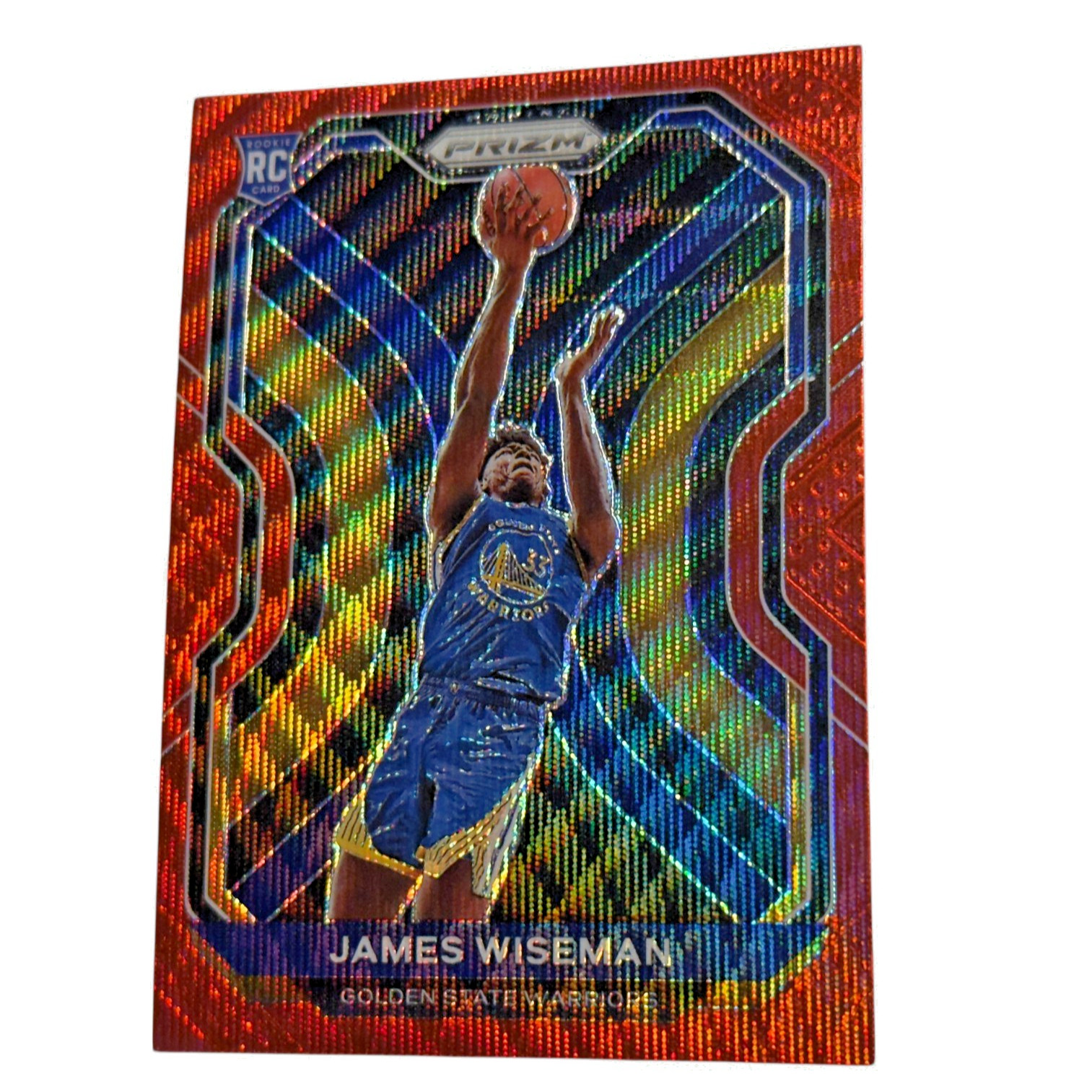 2020-21 Panini Prizm - James Wiseman #268 (RC) Rookie Red Wave Prizm