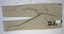 DICKIES MEN'S DARK SAND KHAKI 33X30 SLIM FIT TAPERED FLEX WORK PANT WP150DS NEW
