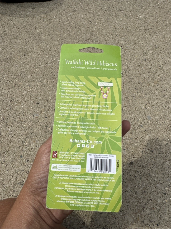 Bahama & Co Aruba Hibisco Salvaje Floral Lei Collar Hogar/Coche Ambientador Foto 4 de 4