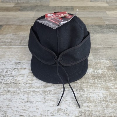 Stormy Kromer The Original Cap Black Ear Flaps Size 7 Made In USA