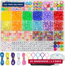 1000 Pcs DIY Childrens Crafts Beads Friendship Bracelet Kit, with Po