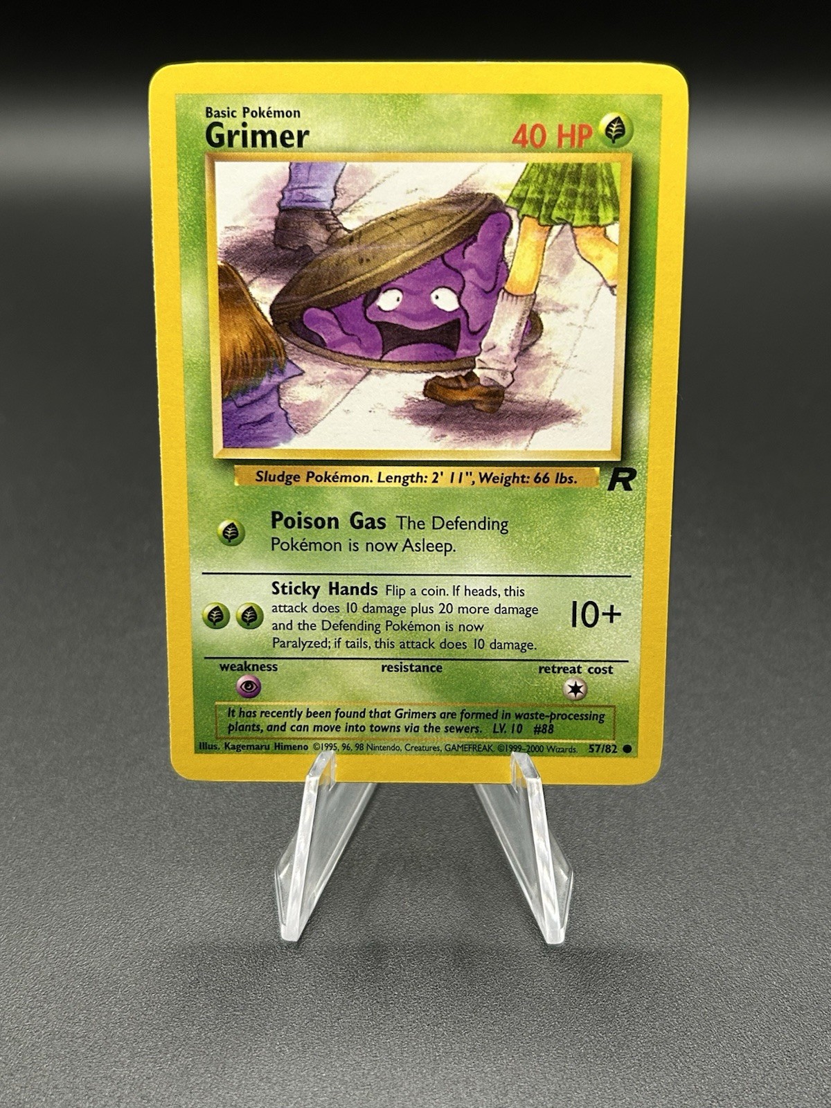 Grimer 57/82 Team Rocket Set Pokemon Card TCG