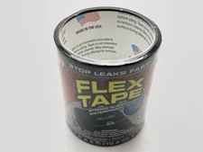 Flex Seal TFSBLKR0405 Rubberized Waterproof Flex Tape 4" Wide X 5' Long - BLACK