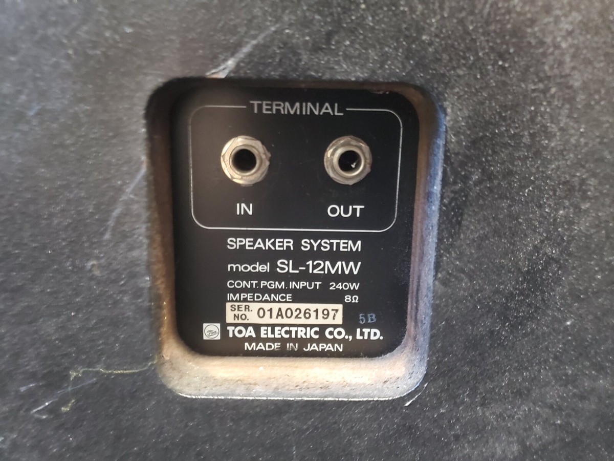 TOA Electronics SL-12M Vintage MIJ Passive 12
