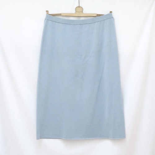 Eileen Fisher muted pastel blue skirt knit winter fall plus size 2X silk blend