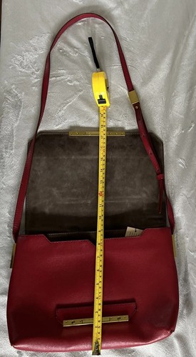 NWT JCrew Leather Claremont Purse Crossbody Bag Desert Cherry Retail $250 - Picture 9 of 9
