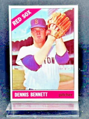 Dennis Bennett 1966 Topps Baseball Pitcher Boston Red Sox Card No# 491 ...