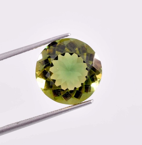 6.80 Ct Natural 12 x 12 MM Bi-Color Tourmaline Master Cut Gemstone Certified