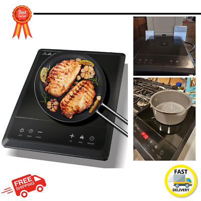 1600W Portable Induction Cooktop,Electric Induction Cooker and Burner,Countertop