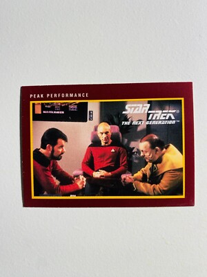 1991 STAR TREK THE NEXT GENERATION #172 PEAK PERFORMANCE NM-MT CARD