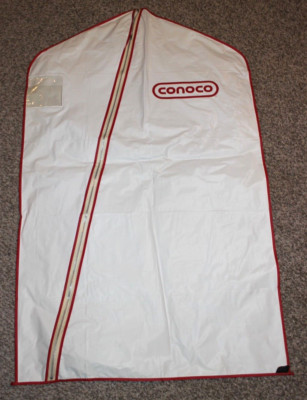 Vtg Conoco Gas Station Uniform Garment Bag Service Attendant Oil Jiffy Neely
