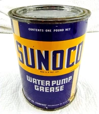 Sunoco Water Pump 1 lb. Grease Can Empty