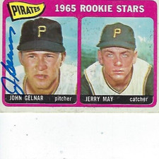 JOHN GELNAR SIGNED 1965 TOPPS #143 - PITTSBURGH PIRATES