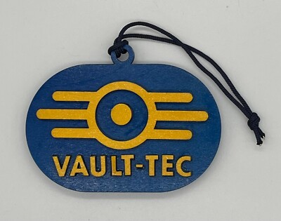 Vault-Tec Ornament from the world of Fallout Made from Baltic Birch