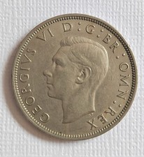 1947 British George VI Half Crown