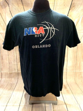 NBA City Orlando T-shirt Men's Large Black Gildan Used