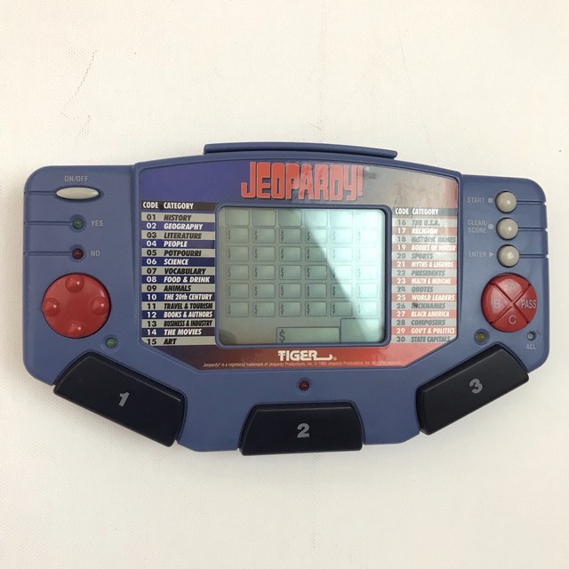 Jeopardy 1995 Handheld Electronic Game by Tiger Electronics With