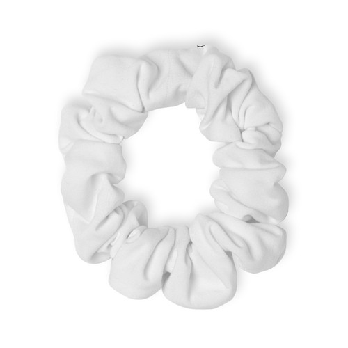 Minimalist White Scrunchie, Hair Accessories, Elegant Bun Holder, Gift for Her, - Picture 2 of 5