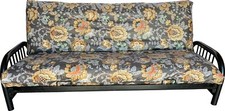 Full Size Futon Mattress Cover, Bed Protector Covers 100% Cotton Flower Deco #22