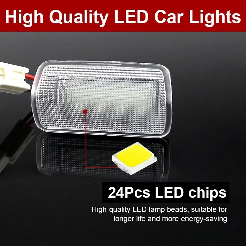2x For Toyota Alphard Camry Land Cruiser LED Courtesy Side Door Interior Lights - Image 2 of 4
