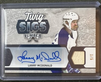 2021-22 Leaf Lumber Twig Sigs Lanny McDonald 1/5 Bookend