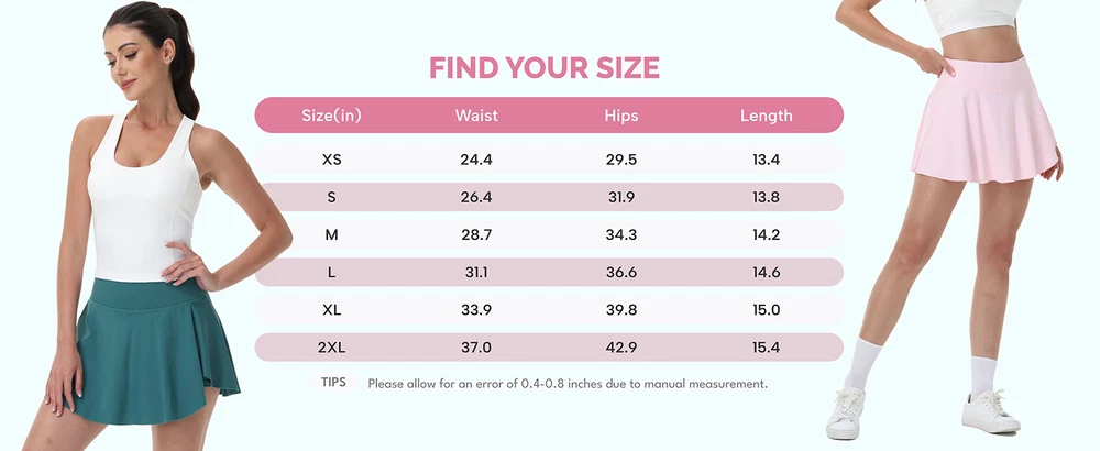 Womens Tennis Skirt Pleated Golf Skirts With Pocket High Waisted Athletic Skorts